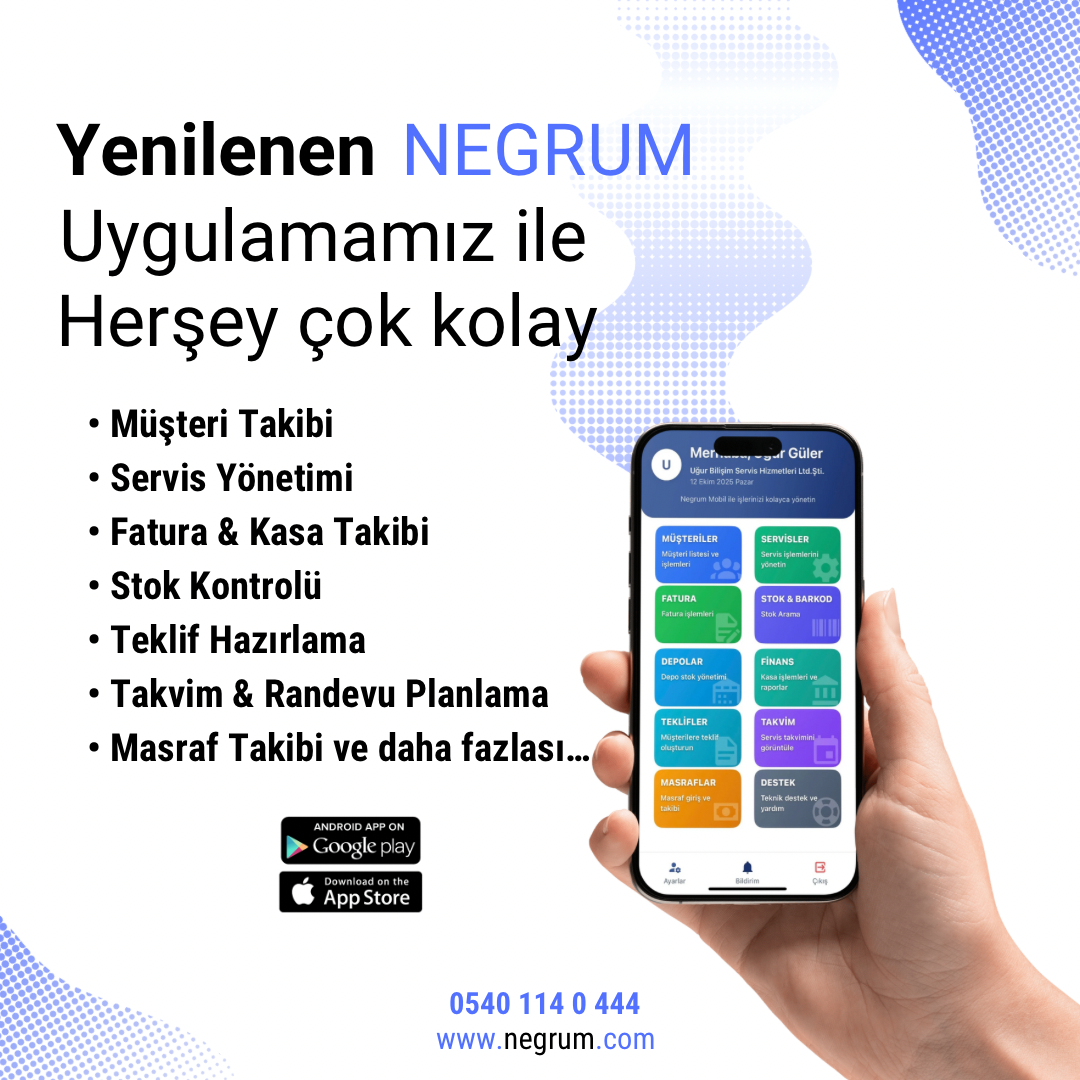 Negrum Mobil Uygulaması
